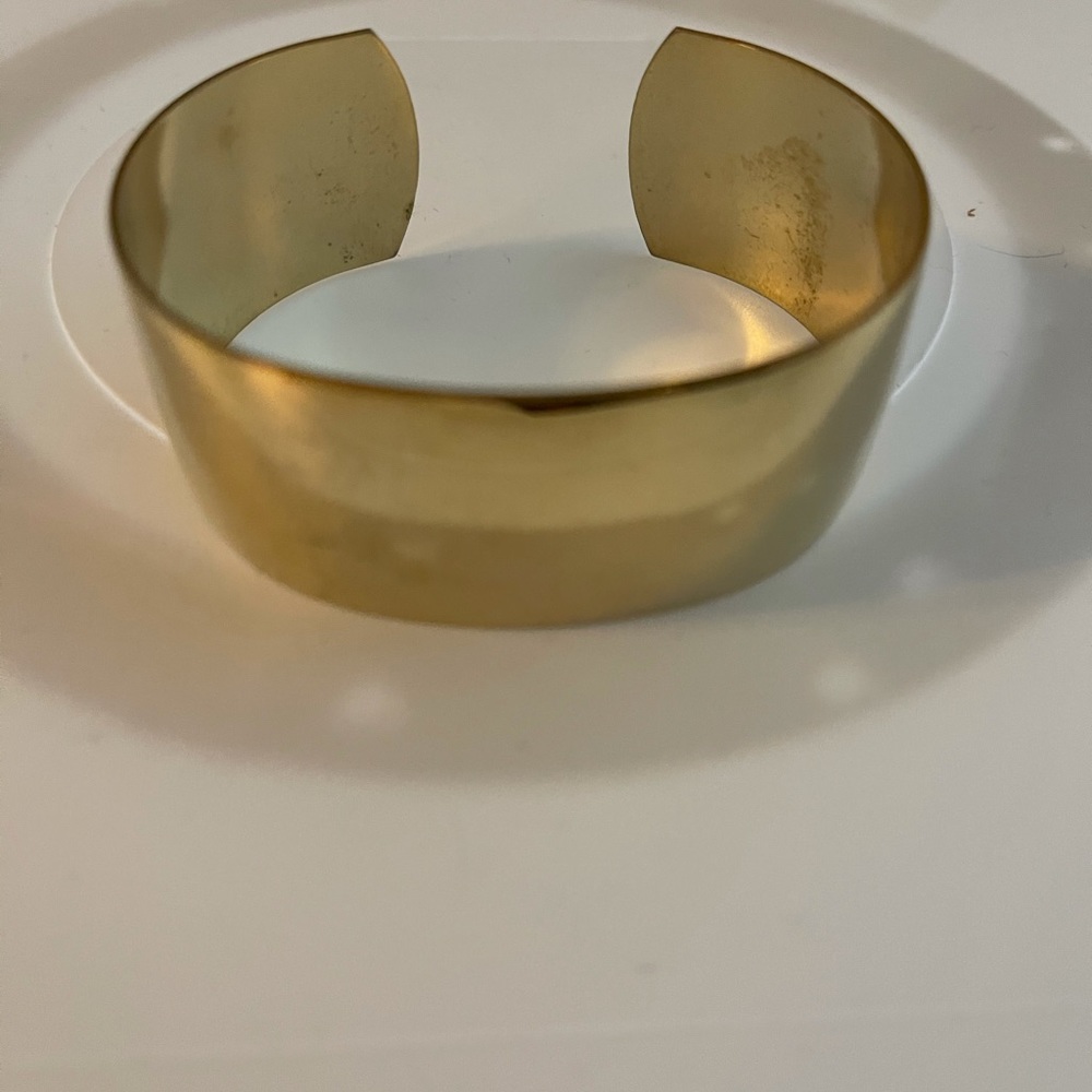 Gold Tone Cuff Bracelet - Picture 4 of 4